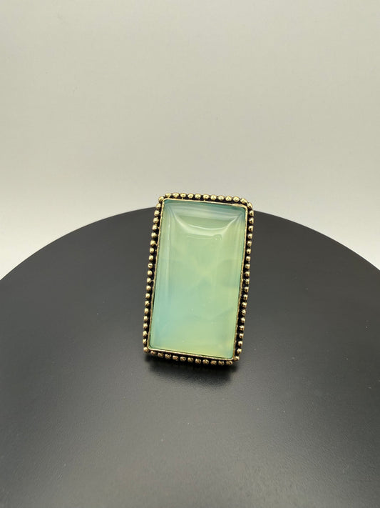 Espuma de Mar — Aqua Rectangle Ring